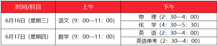 2021成都中考各科考試時間安排、分值構(gòu)成一覽！